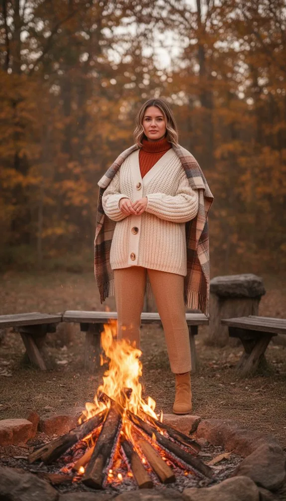 shearling suede bonfire outfit
