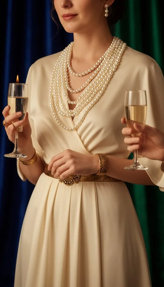 restraint pearls gold belts