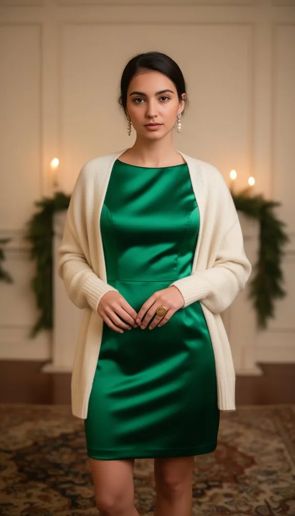 emerald satin mini elegance