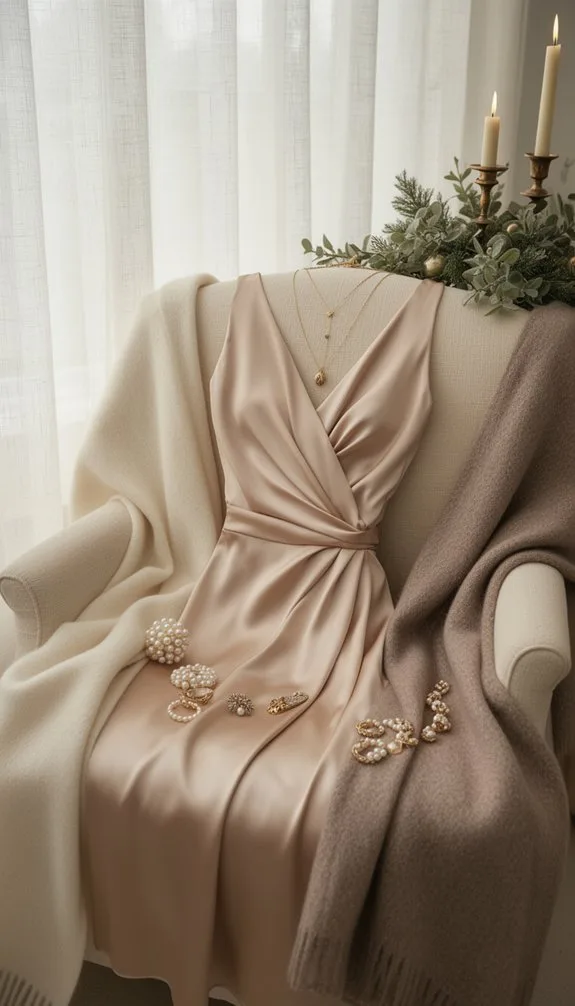 champagne wrap understated elegant warmth