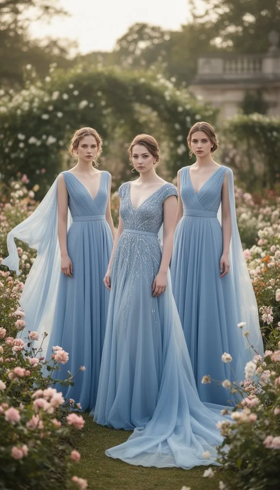 powder blue ethereal garden gown