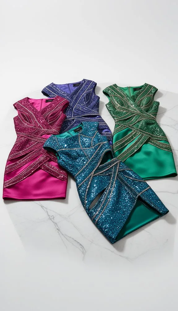 sparkling mini dresses bold boots