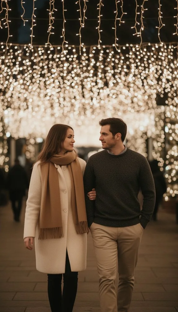 timeless neutral winter datewear