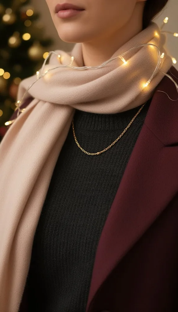 understated winter layered elegance