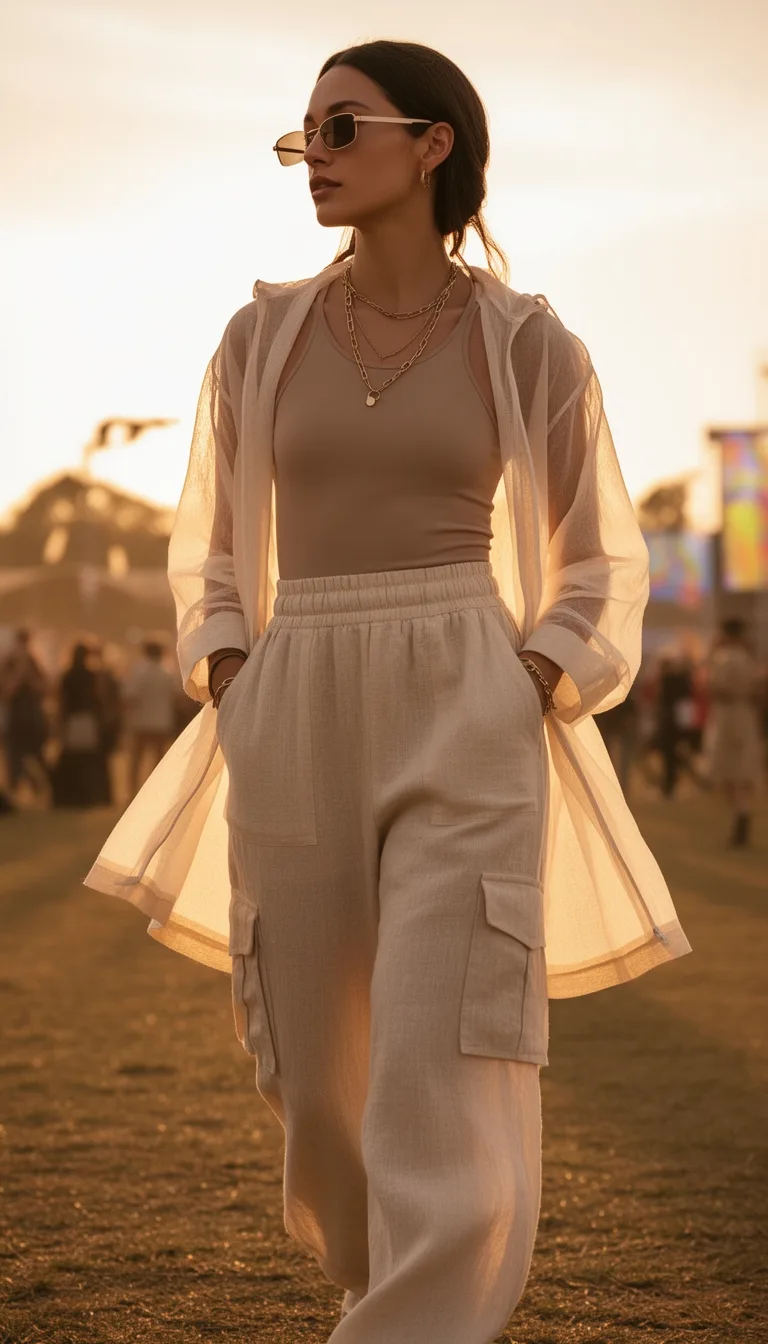 structured neutral athleisure chic