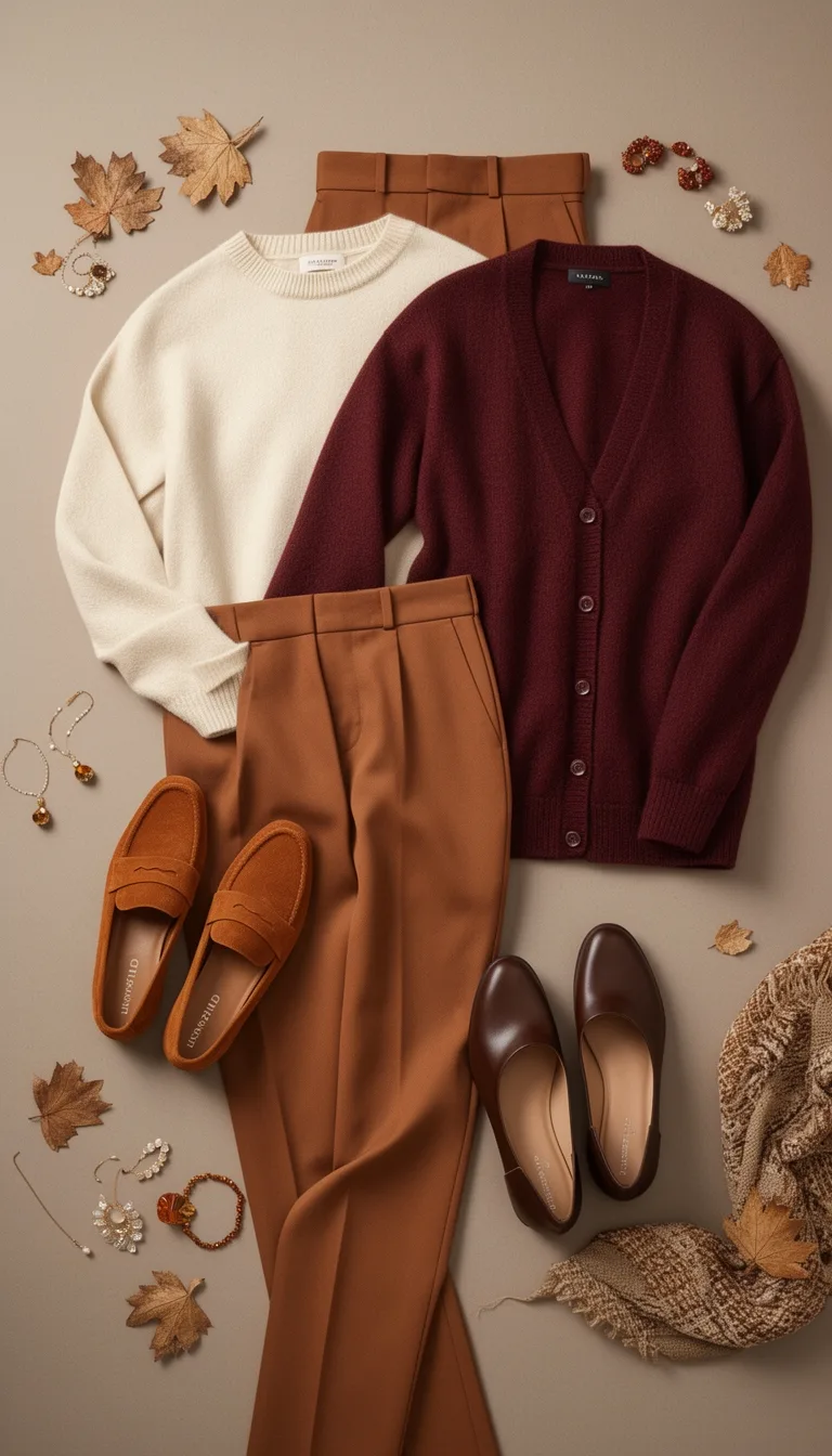 earth toned polished autumn footwear