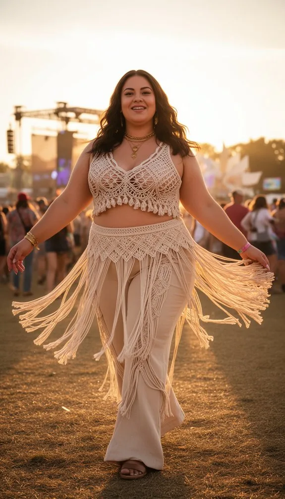 boho crochet festival ready curves