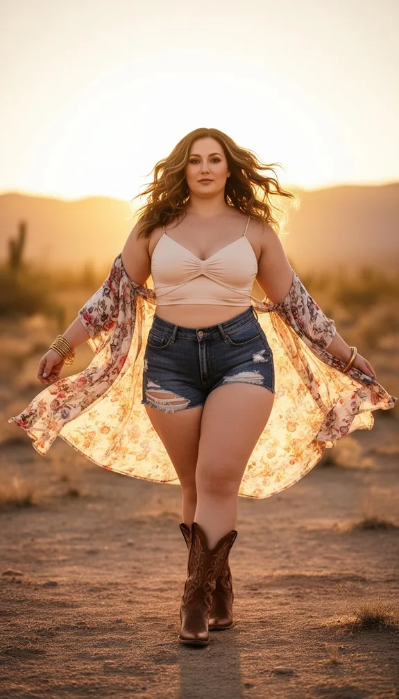 flattering festival ready plus size styling