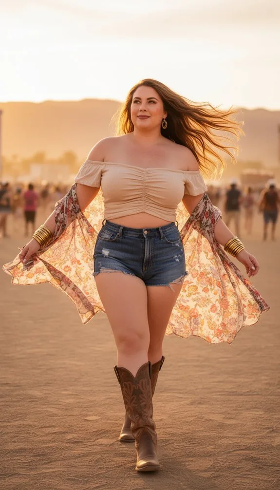 flattering off shoulder festival styles