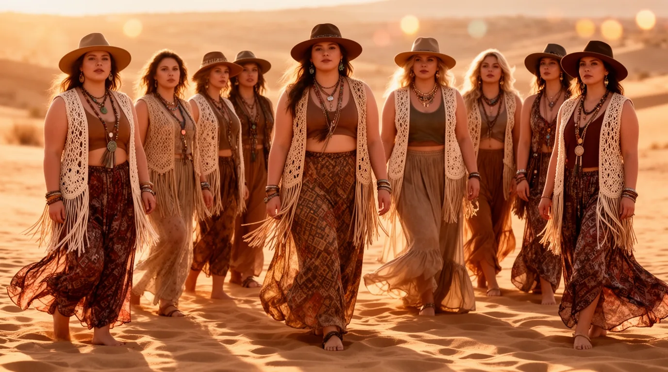 boho coachella plus size looks