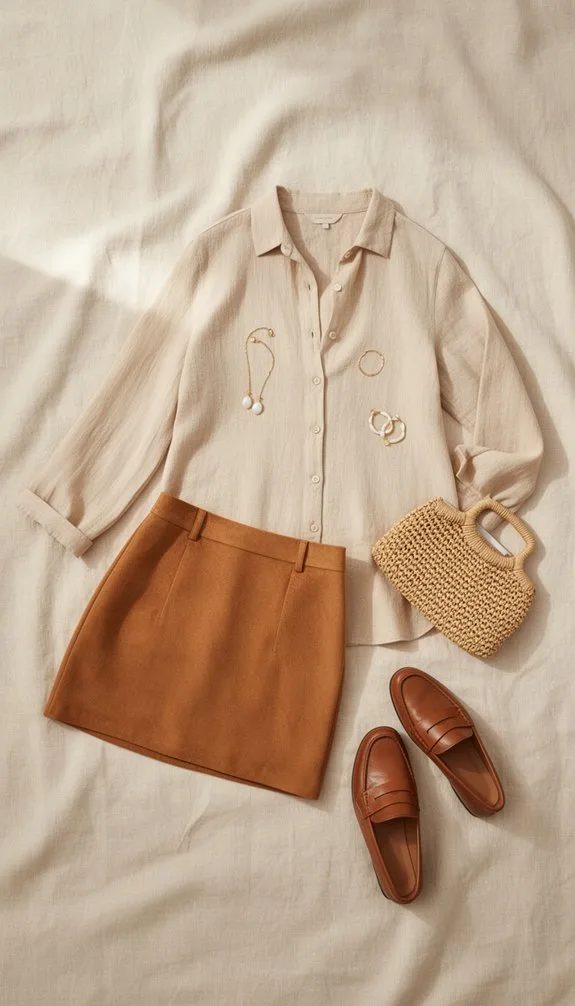 neutral polished western festival look