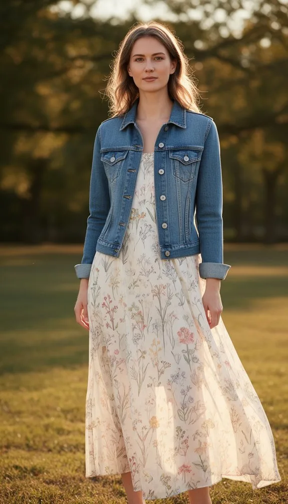 flowy floral sundress ensemble
