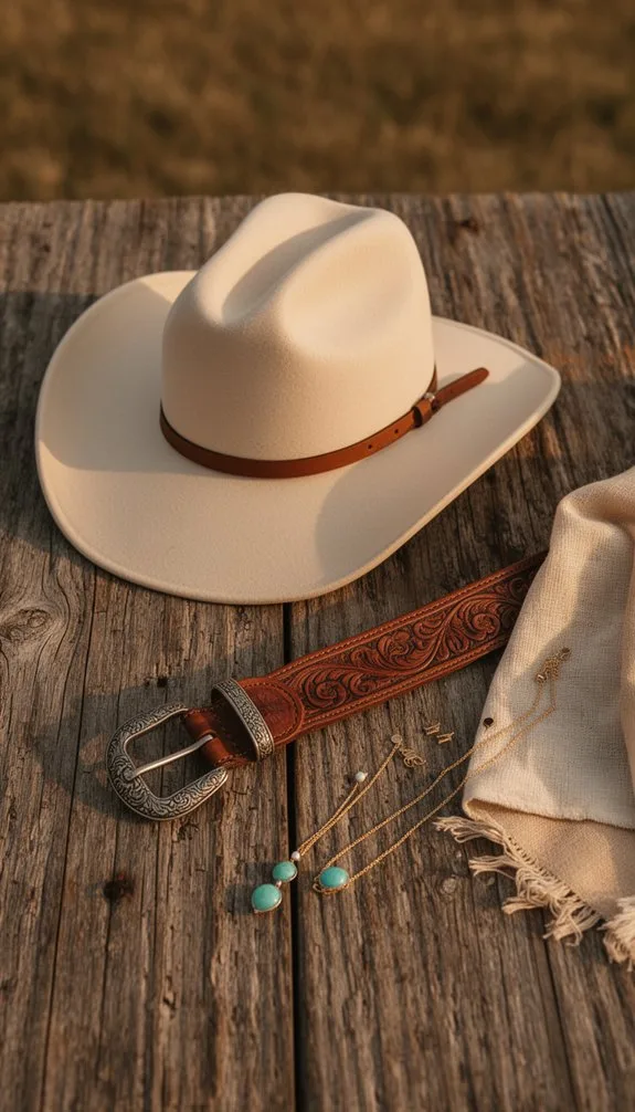 layered western inspired accessory styling