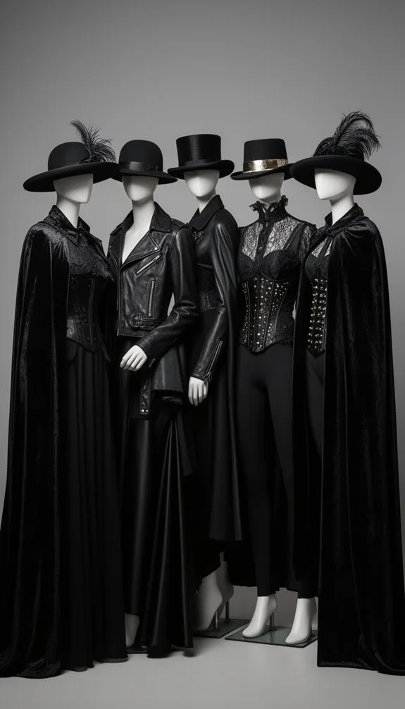 hats crown black ensembles