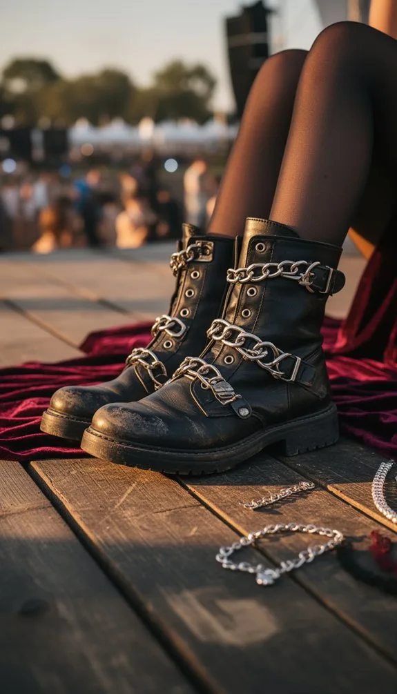 boots define festival style