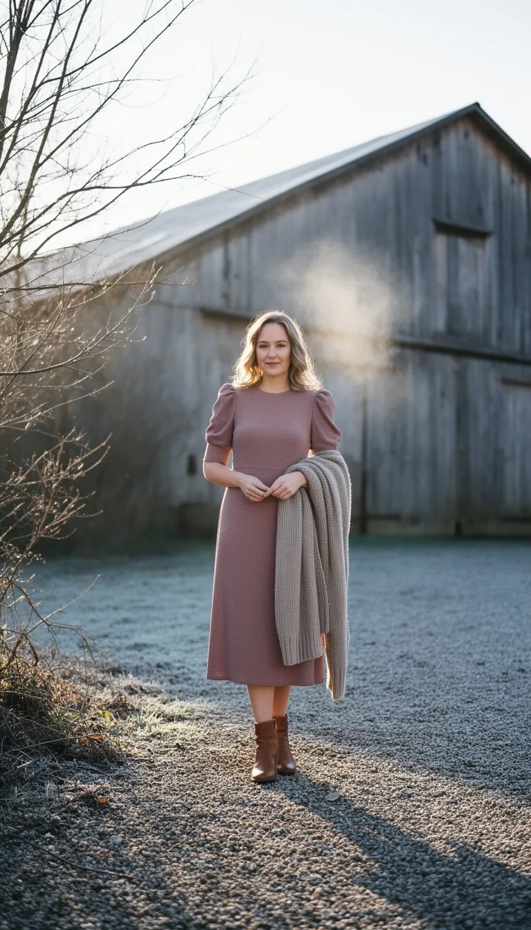 muted mauve rustic elegance