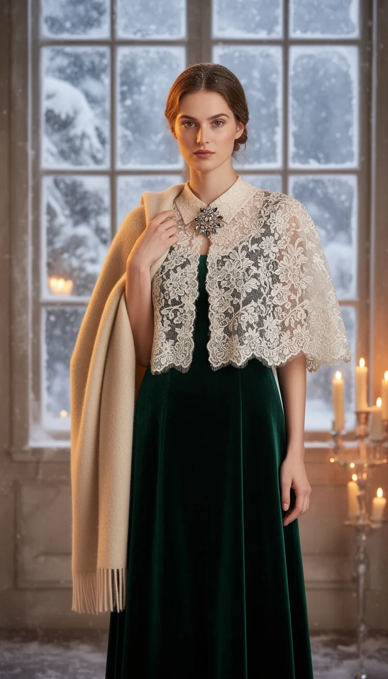 velvet and lace winter elegance