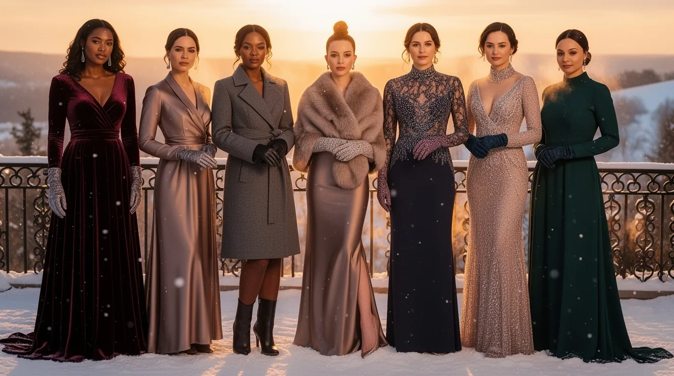formal cold weather wedding attire