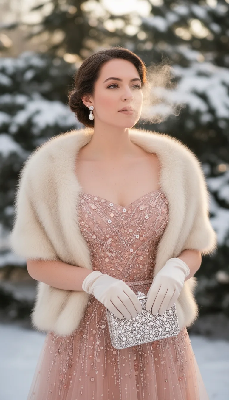 beaded pink vintage glamour