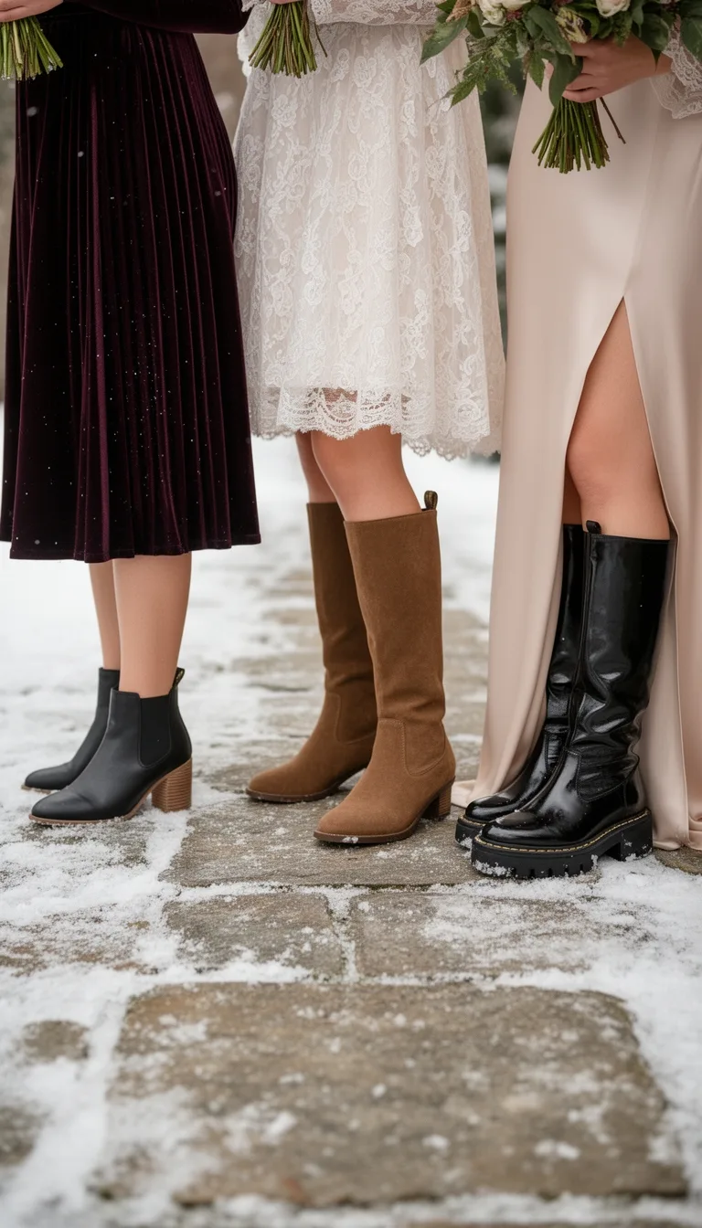 flattering boots for dress silhouettes