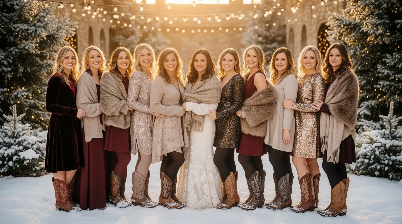 winter wedding boots style