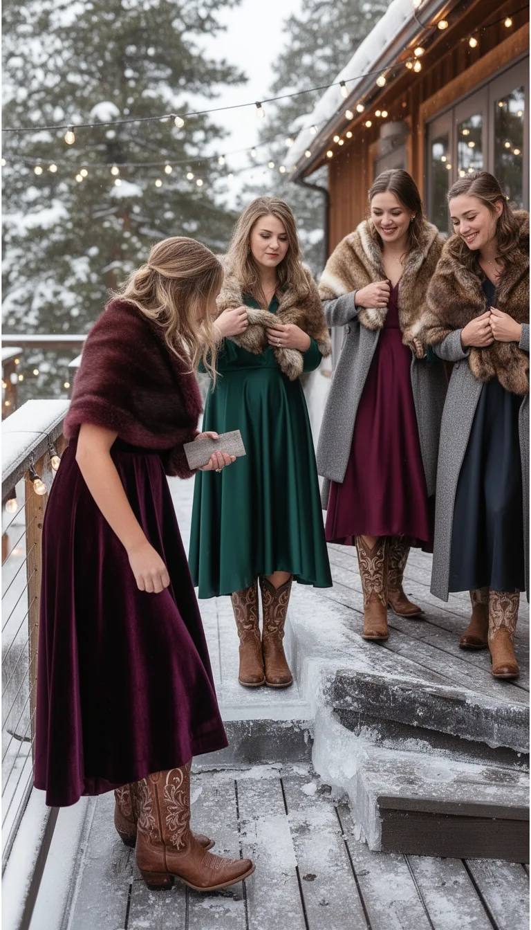 curated winter cowboy boot ensembles
