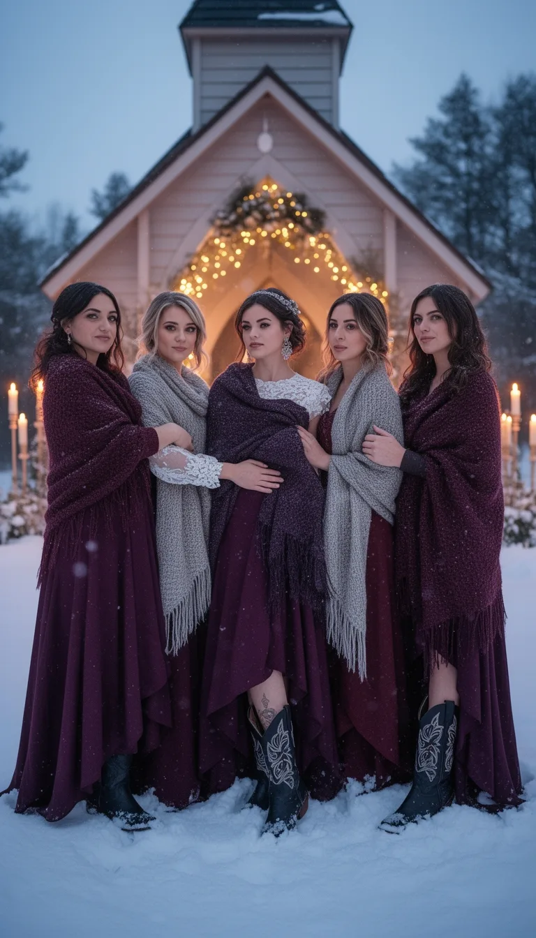 plum burgundy boho elegance