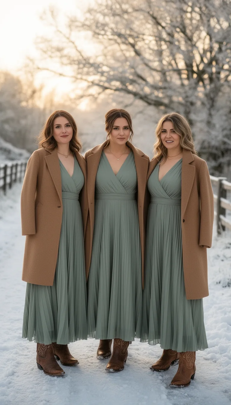 sage pleated maxi ensemble