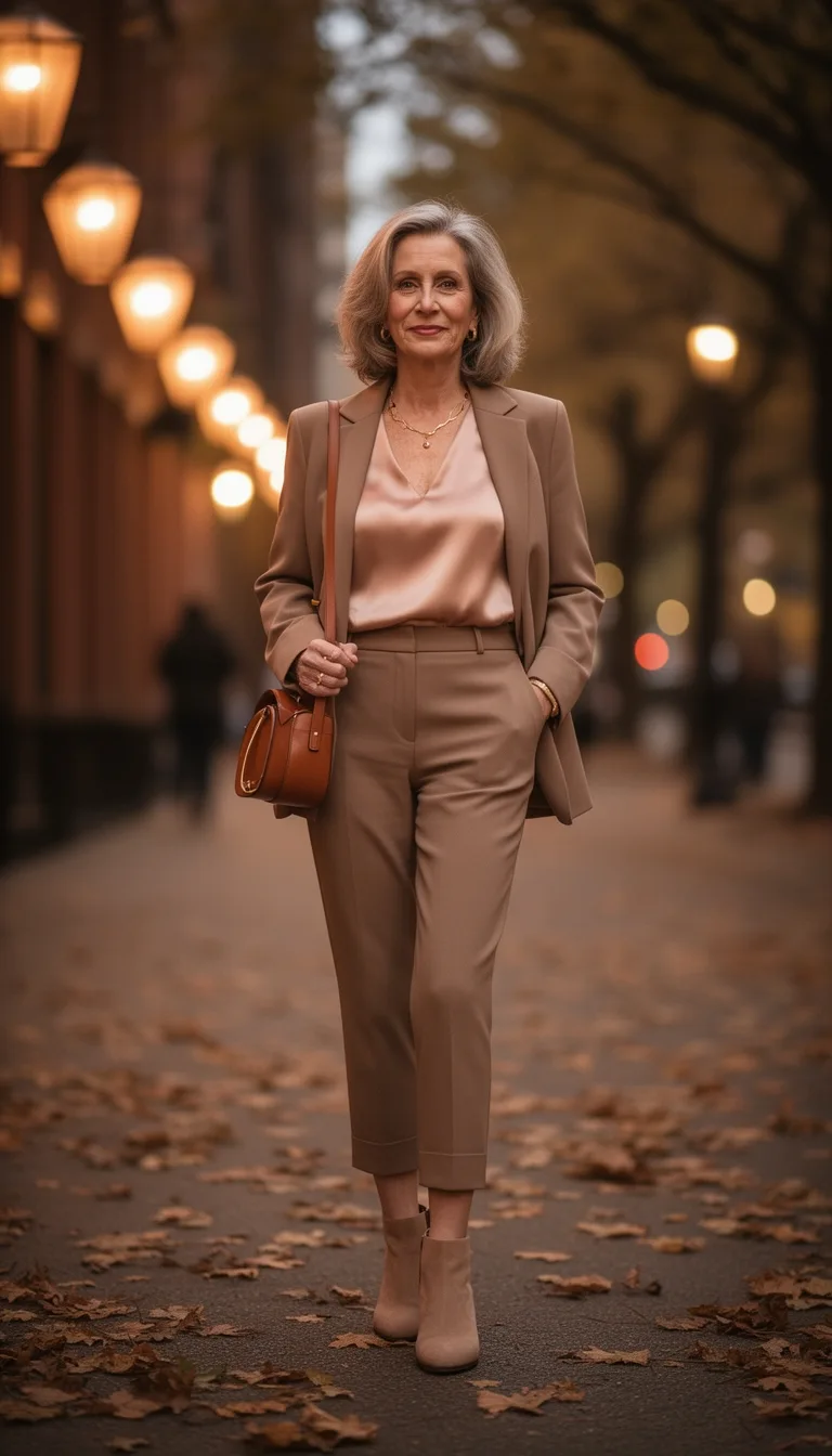 relaxed tailored suit ensemble