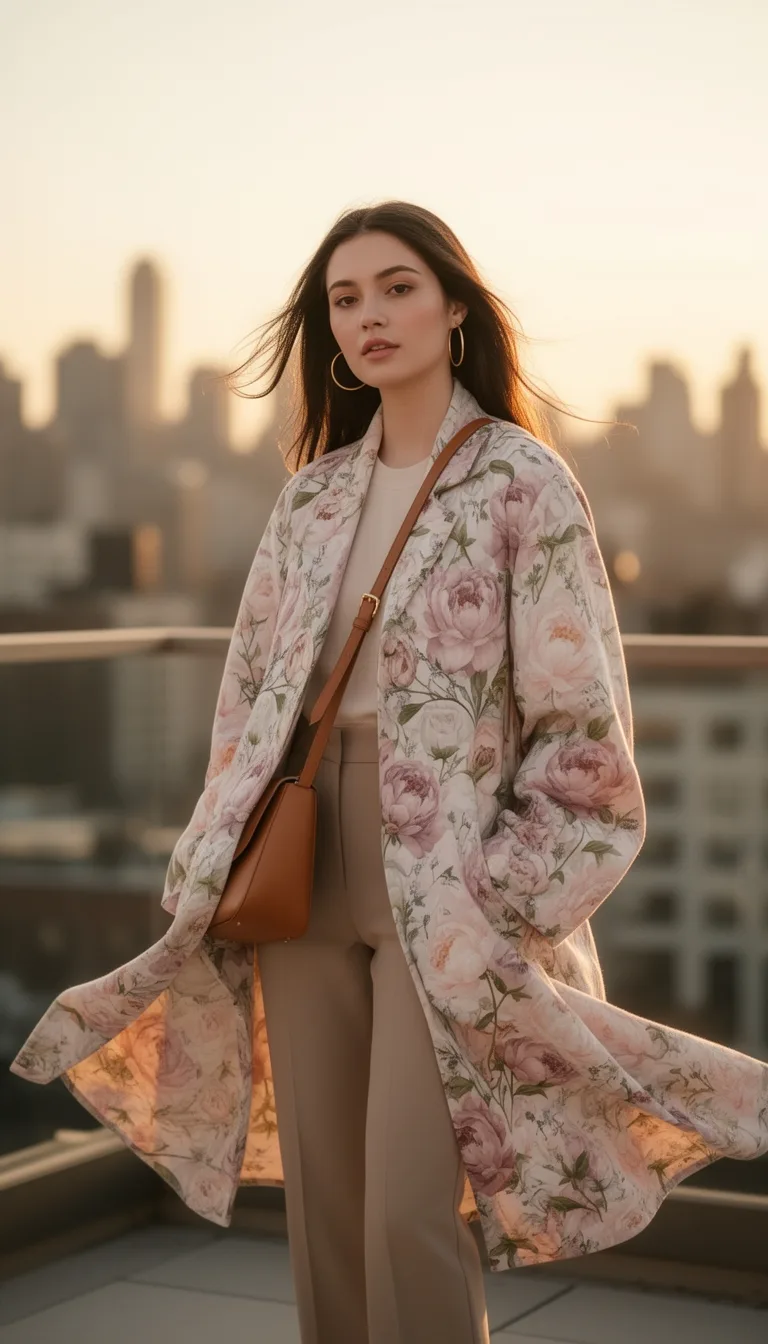 oversized floral minimalist accessories