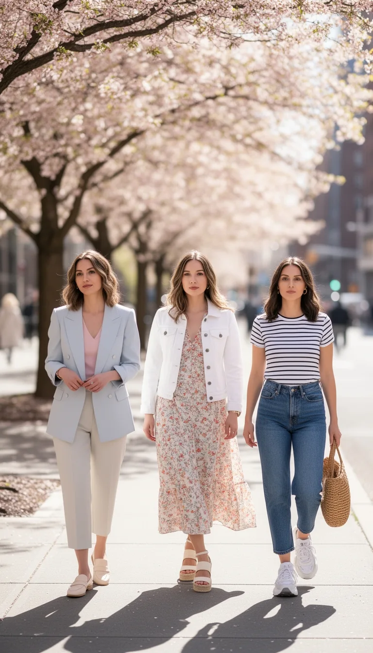 budget friendly pastel chic ensembles