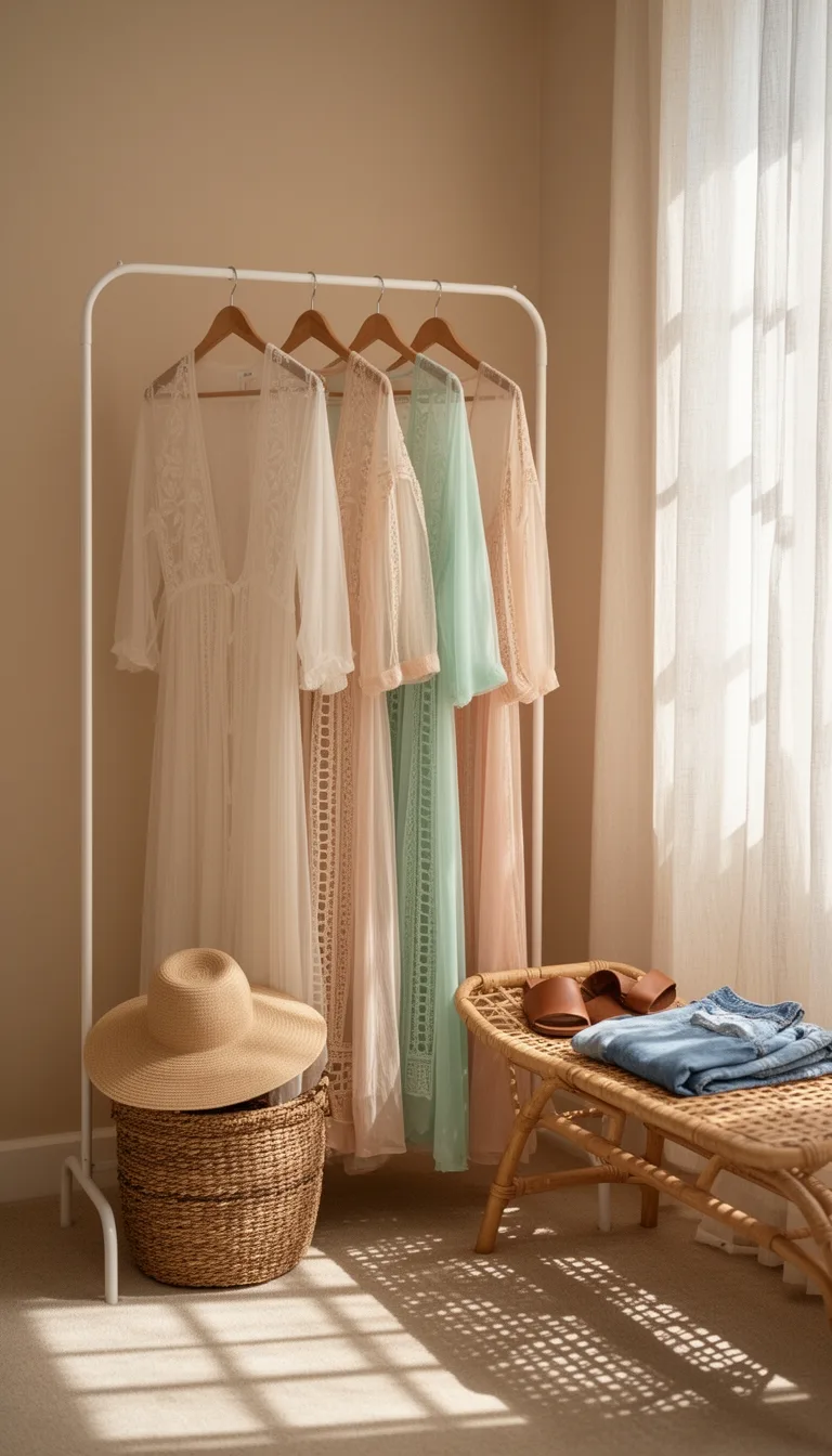 sheer layered summer cover ups