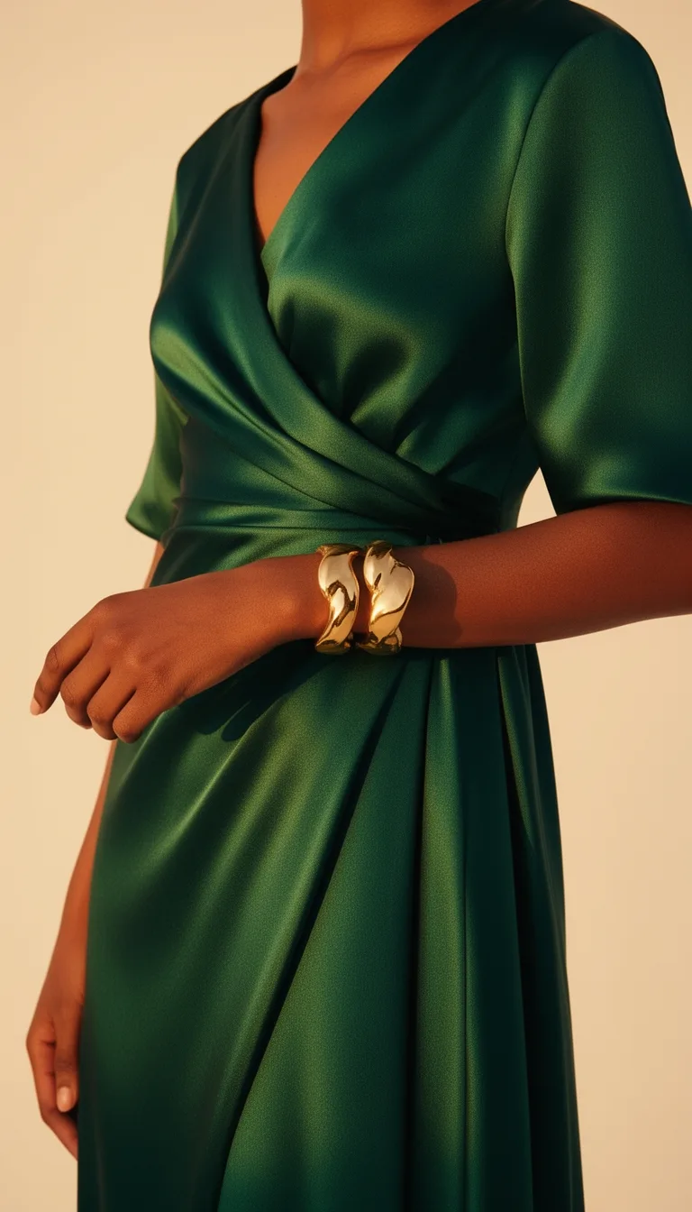 buttery silk emerald wrap