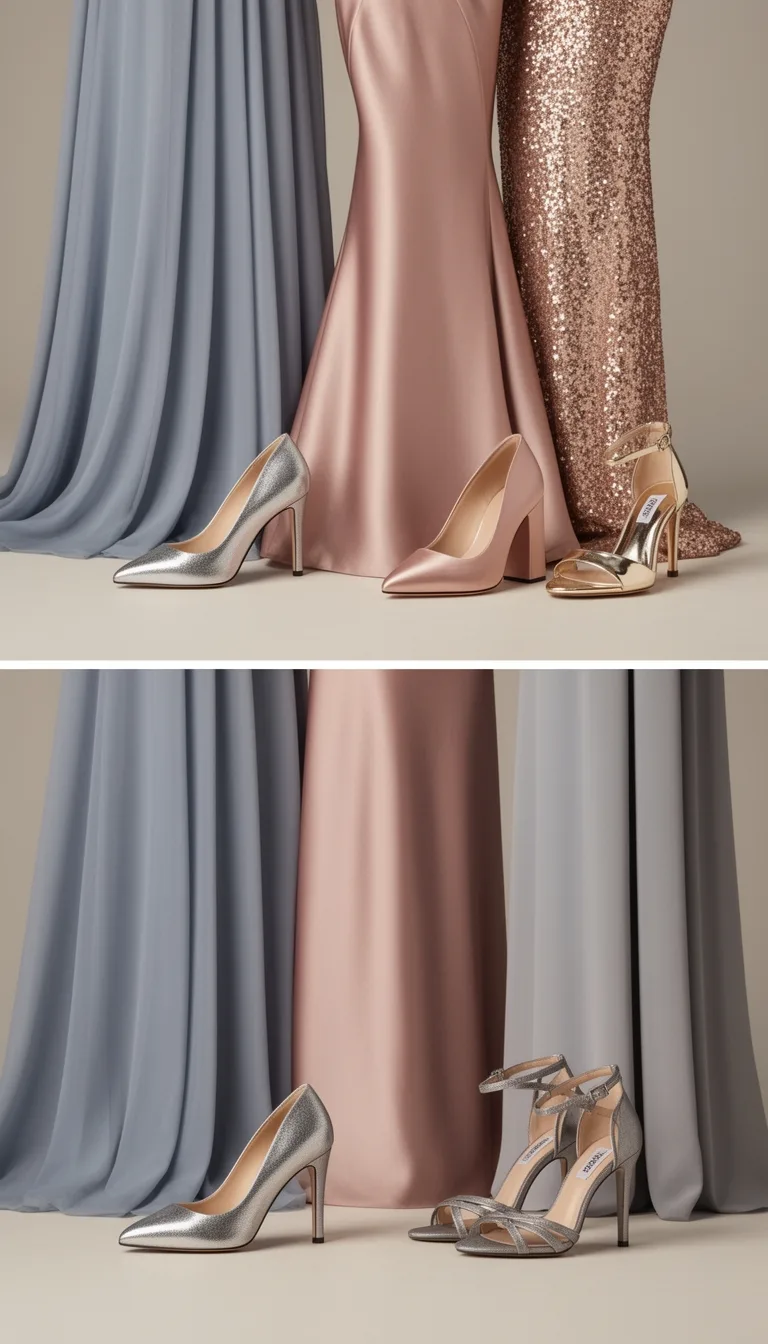 mirrored chrome heels styling