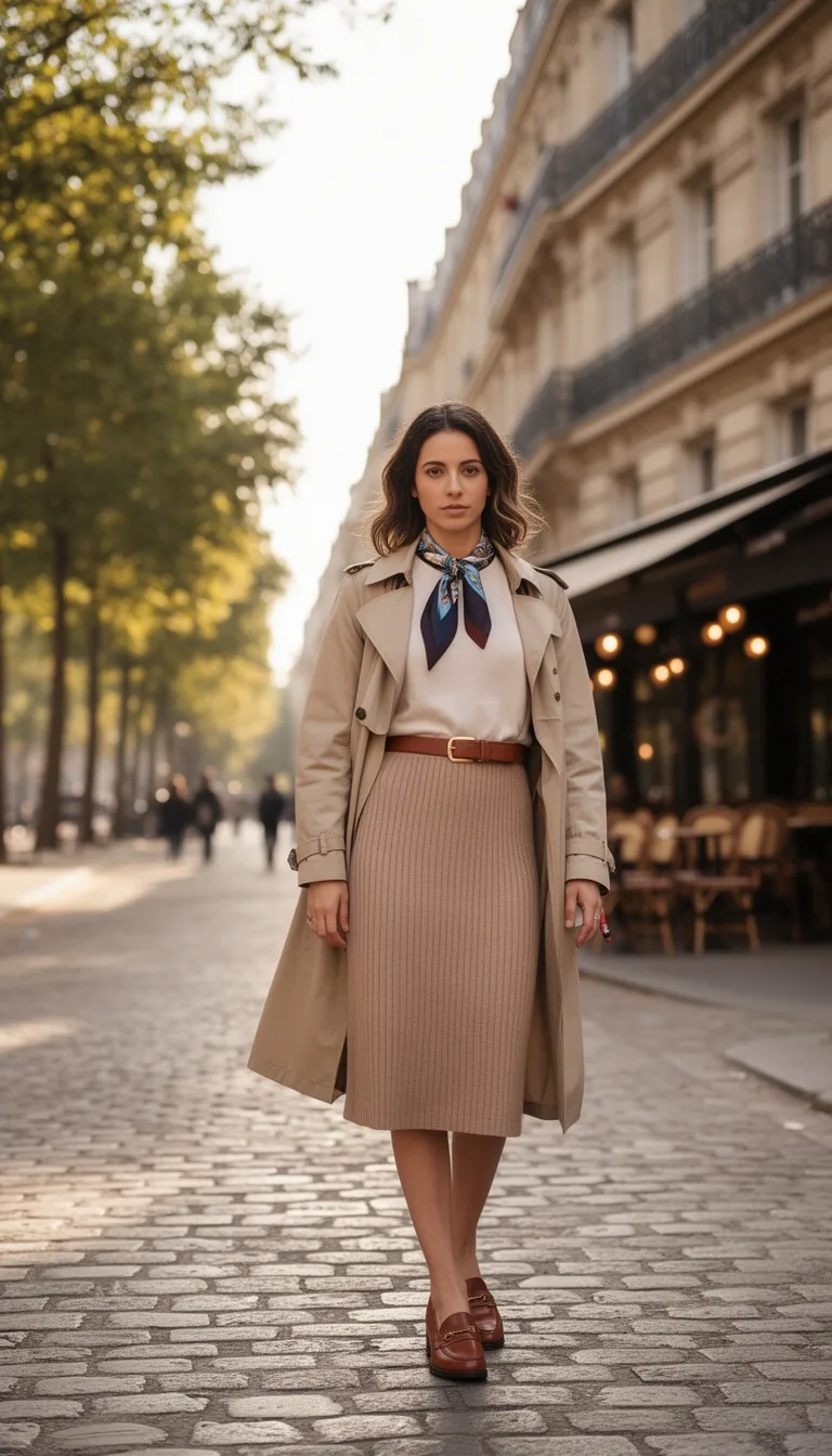 knit midi belted elegance
