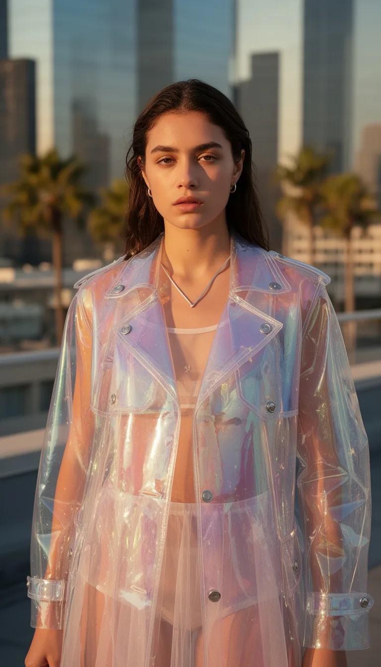 transparent pvc cyber glam layering