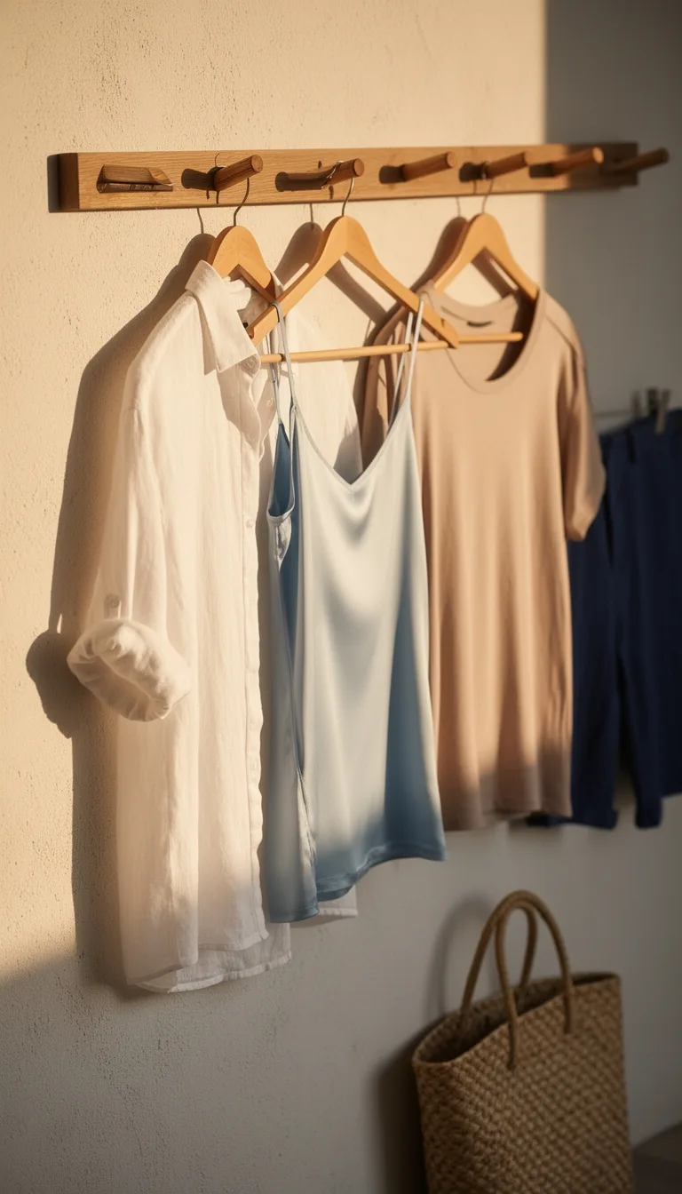 crisp linen silk terracotta
