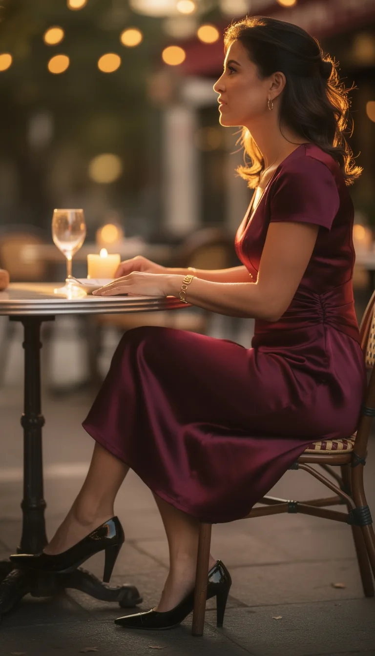 tailored burgundy spring elegance
