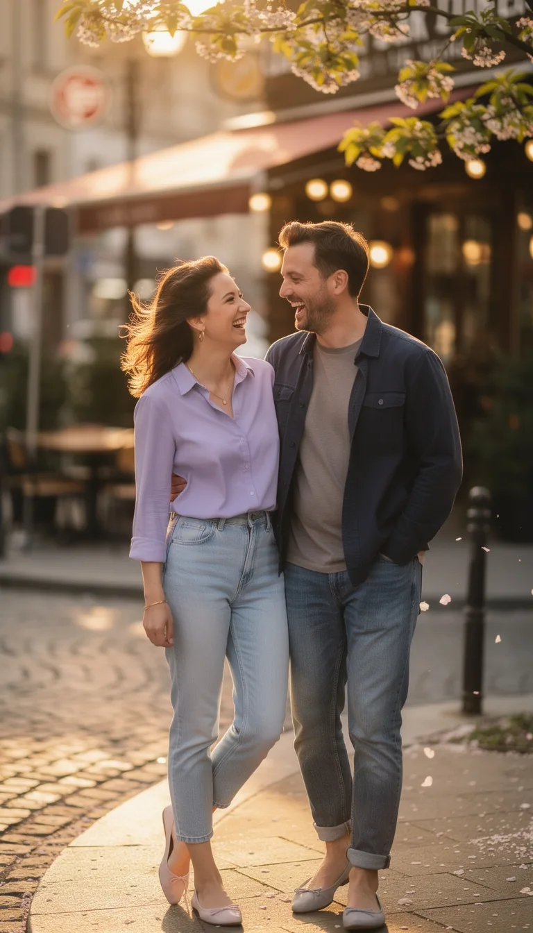 pastel button down city chic