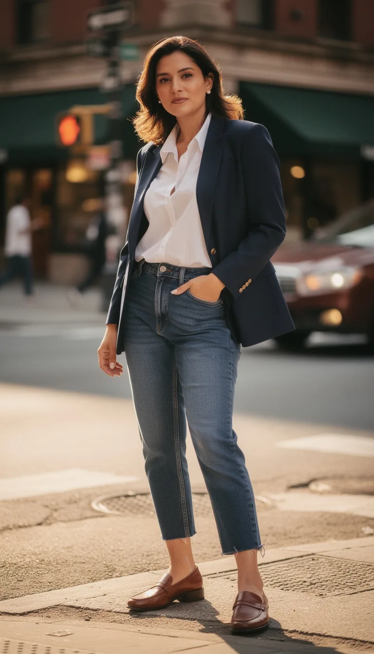 crisp tailored elevated casual