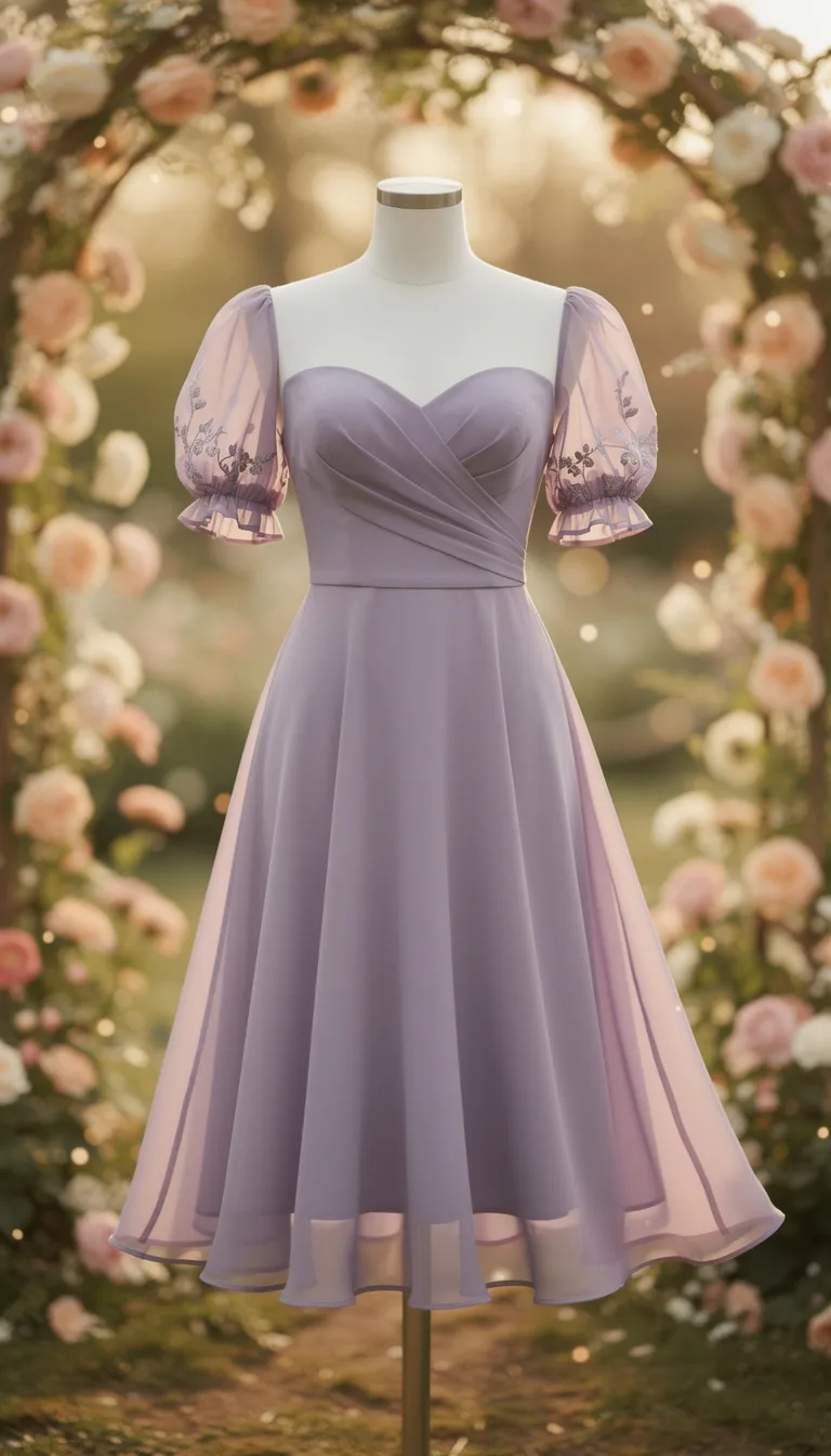 lavender sheer puff sweetheart