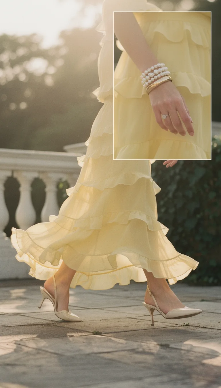 airy yellow gown elegance