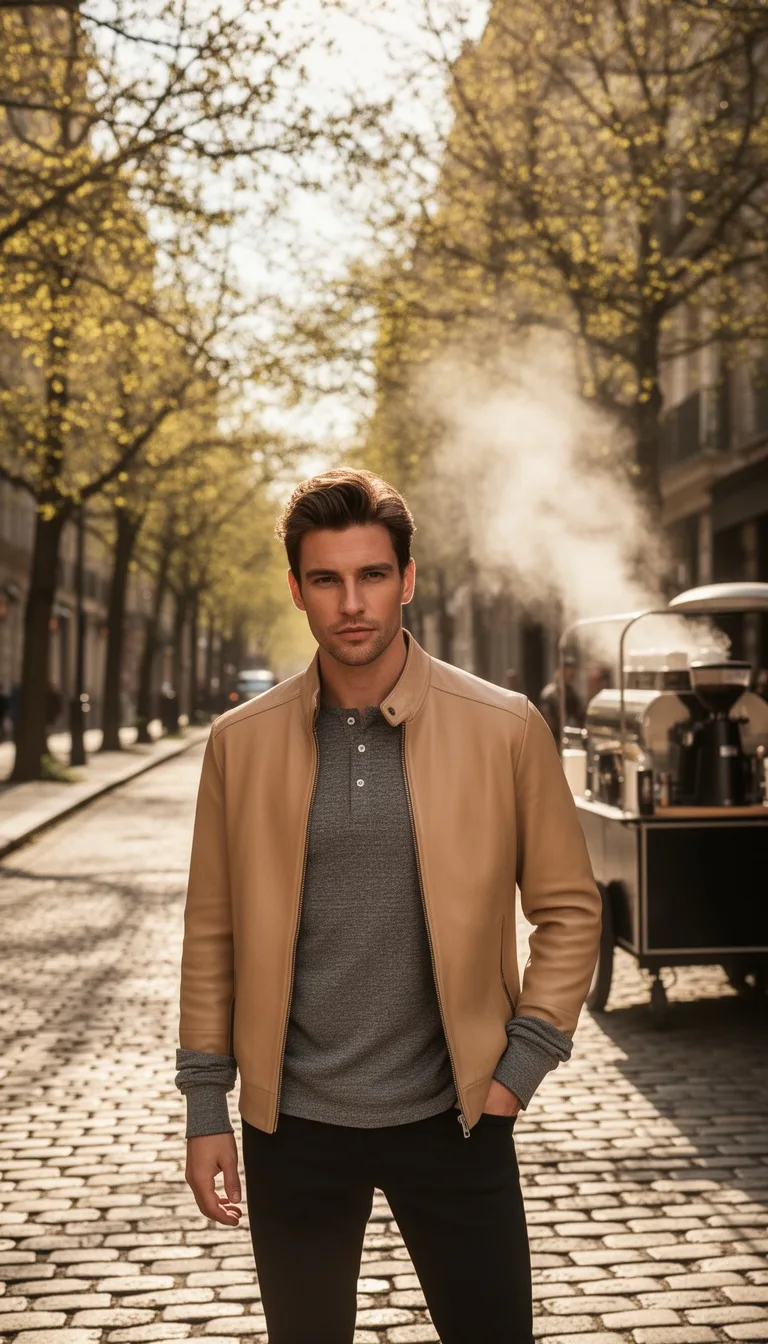 buttery leather muted henley