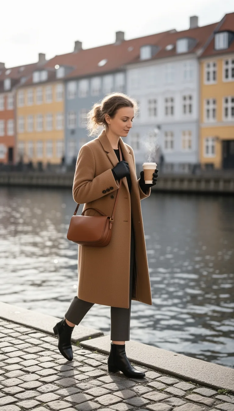 structured coat ankle boots