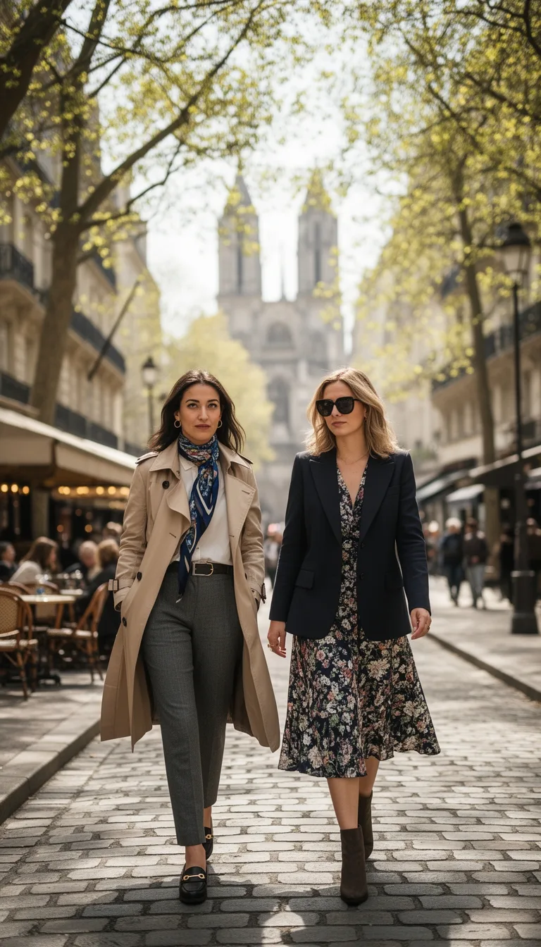 pastel trenches tailored layers