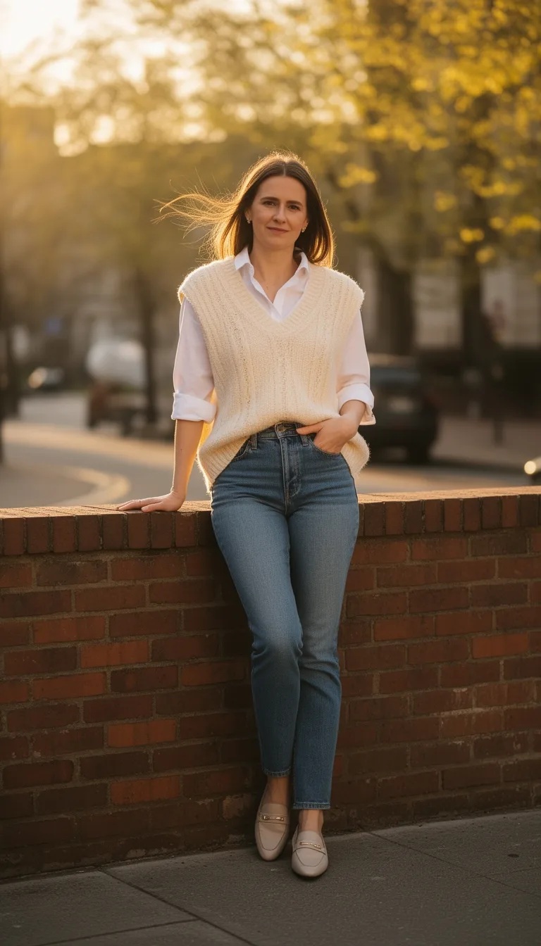 light knit vest ensemble