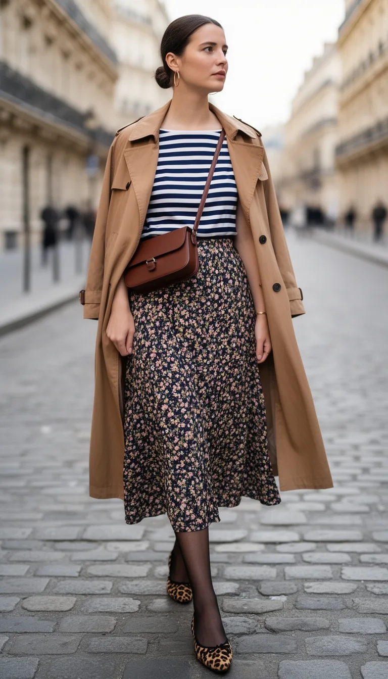 bold stripe subtle polka dot