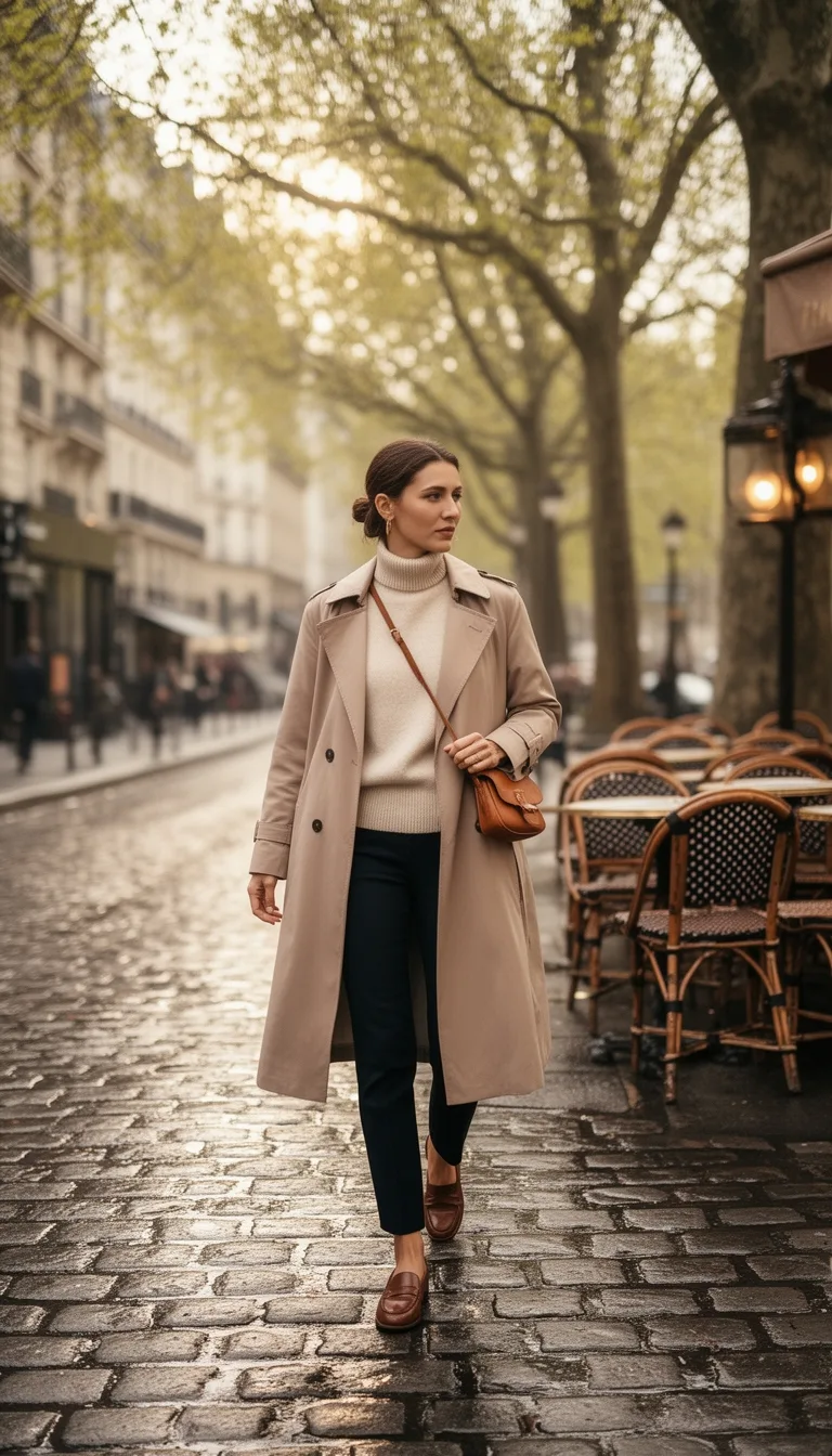 light trench cashmere knit