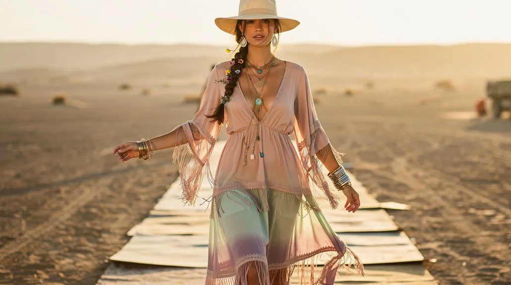 layered boho statement accessories