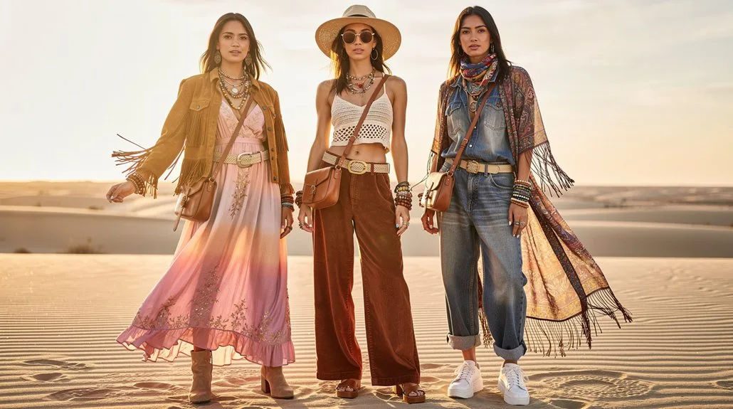 coachella boho layered looks
